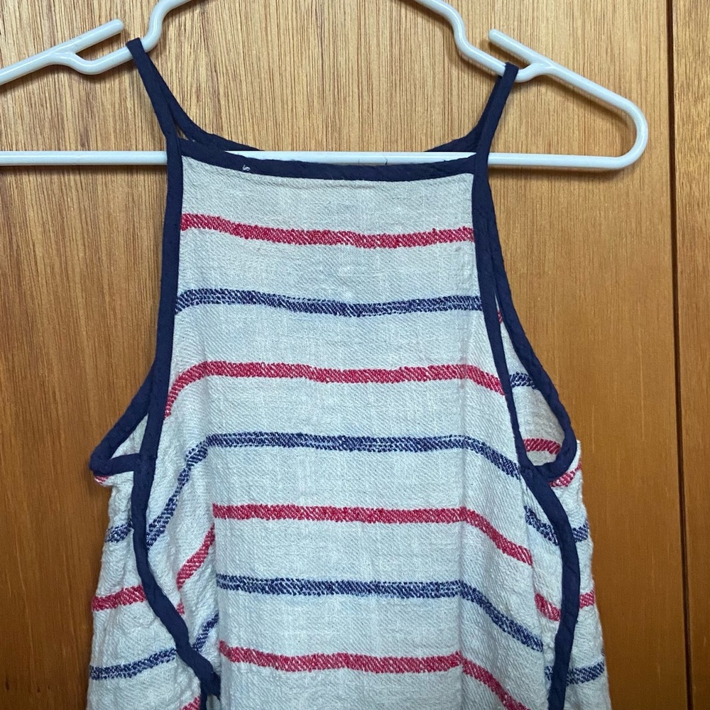 Free People Multicolor Striped Halter Crop Top
